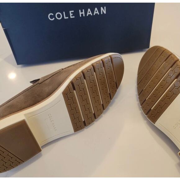 Cole Haan FlexGrand+ Men Penny Loafer Sz 11.5M Brown Suede Slip-On Cushioned New main image 11